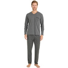 Kly Erkek Antrasit Pijama Takımı 9214