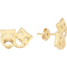 Ily Jewelry Tiyatro Maskesi Küpe