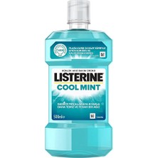 2 Adet  Listerine Ağız Suyu Cool Mint 500 ml