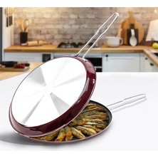 Esra Mutfak Esra Çift Taraflı İkiz Balık Börek Menemen Krep Tavası 32 cm