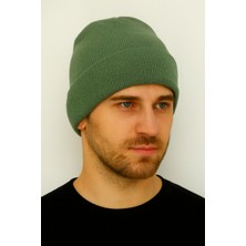 Abarta Unisex Triko Örgü Spor Katlamalı Bere Standart