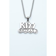IDR Kiss Gümüş Kaplama Örme Zincir Kolye