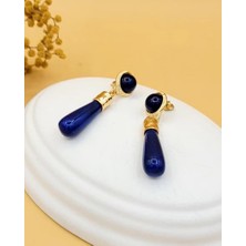 Nevoka Lacivert Damla Model Küpe