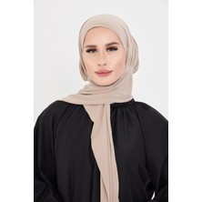 Hürrem Bone Bej Pratik Hazır Geçmeli Tesettür Bone Sandy Boyunluklu Çıtçıtlı 2505_12