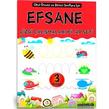 Enine Boyuna Eğitim Efsane Çizgi Çalışmaları Kitap Seti (Okul Öncesi ve Birinci Sınıflar Için)