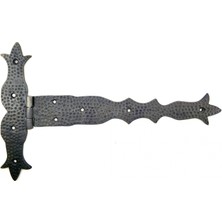 BYZM Antika Tarz Dekoratif Pirinç Kuyruklu Dövme Menteşe - 251X393 Mm, Oksit