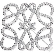 Celikchi Kadın Love Model Taşlı Broş