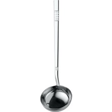 Arsel Domino Sade Paslanmaz Çelik Servis Kepçe 304 Kalite 3mm