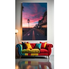 Özkacar Group Uzun Güzel Bir Yol 1  :)Ev Duvar Salon Güzellik Salonu Ofis Dükkan Dekarasyon Kanvas Tablo