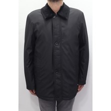 Marco Muratti Fistan Store Erkek Ceket Yaka Klasik Kesim Rahat Kalıp Yakası Kürklü Kışlık Büyük Beden Uzun Kaban