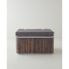 English Home Selina Bambu Saklama Kutusu 33X23X20 cm Antrasit