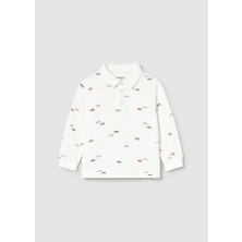 Mayoral Erkek Çocuk Polo Yaka Sweatshirt 1/4 Yaş 2102
