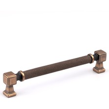 Badem10 Talas 224 mm Tırtıklı Soft Antik Metal Kulp Kapak Kulpu Dayanıklı Kulpları Mobilya Çekmece Dolap
