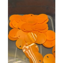 Gönülden Tasarım 50 Adet 3 cm Turuncu Plastik Pul Payet Çanta Pulu