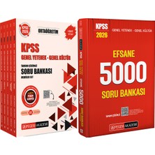 Pegem Akademi Yayıncılık 2026 Kpss Efsane 5000 Tamamı Çözümlü Soru Bankası - 2026 Kpss Ortaöğretim Soru Modüler Set Çözümlü