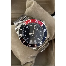 Leerybee Gümüş Renk Çelik Kordon Erkek Kol Saati Özel Hediye Kutulu Sevgiliye Hediye