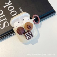 MobaxAksesuar Apple Airpods Pro 1. / 2. Nesil ile Uyumlu Kılıf Kalp Leopar Taş Kiraz Desenli Fiyok Tutmalı Kılıflar