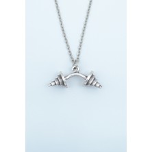 IDR Halter - Dambıl Gümüş Kaplama Düz Zincir Kolye