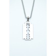 IDR Jilet Gümüş Kaplama Örme Zincir Kolye