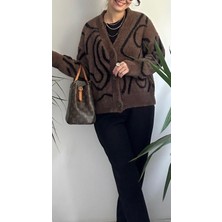 Lasorella Butik Kadın Kahverengi Yumoş Hırka