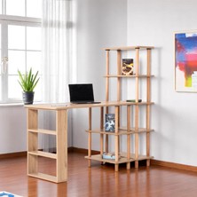 Eymense Pia Çalışma Masası Kitaplıklı