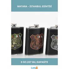 Letsii Paslanmaz Çelik Istanbul Yöresel Matara 8oz Şık Tasarım