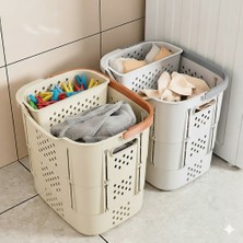 Masky Katlanabilir Taşınabilir Çamaşır Sepeti ve Mandal Sepeti