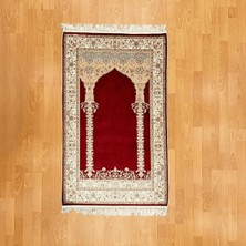 Mevlana Bazaar Mihrâb-I Âlâ Nakışlı Motifli Ipek Seccade