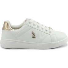 U.s. Polo Assn. A102021411 5f Exxy 5pr Kadın Klasik Sneaker Beyaz