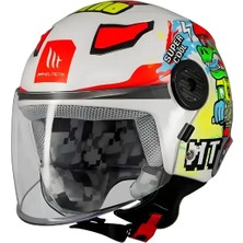 Mt Helmets mt Genç Lite Dino A0 Parlak Kid