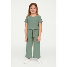 HÇM Kız Çocuk Pijama Altı Beli Lastikli Rahat Kalıp