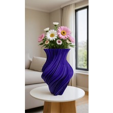 Spiral Tasarımlı Dekoratif Vazo – Modern Minimalist Ev Aksesuarı (Çiçekler Dahil Değildir)