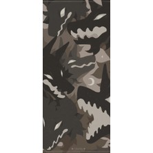 Aydın Garage Panter Kapı Direk Kaplama Folyosu Baskılı Sticker Sağ-Sol 2 Adet 22*50 cm