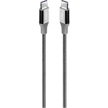 3 Adet  Ttec 2DK53UG Ttec Alumicable Usb-C - Usb-C 150CM 100W Pd/qc Hızlı Şarj/data Kablosu Uzay Grisi Uzay Grisi