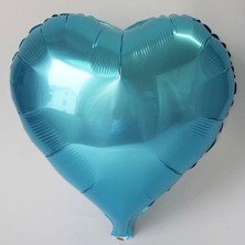 Mena Rise Kalp Balon Folyo Açık Mavi 45 cm 18 Inç - Lisinya