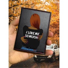 Nurdic Loveme Desenli Ruhsat Kabı Logolu Oto Ruhsat Kılıfı Vinleks Deri Dikişli Araç Ruhsat Koruyucu