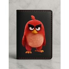 Nurdic Ruhsat Koruyucu Baskılı Kart Bölmeli Siyah Vinlex Deri Ruhsat Kabı Kılıfı Bird