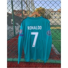 Special Arena R.e.a.l M.a.d.r.i.d 2018 Sezonu Cristiano Ronaldo Uzun Kollu Turkuaz Forması