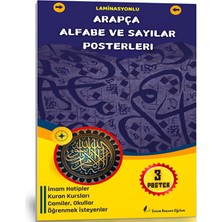 Enine Boyuna Eğitim Arapça Alfabe ve Sayılar Posterleri (A3 Boyutlarında)