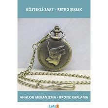 Letsii Pikachu Tasarımlı Retro Köstekli Saat