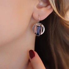 Necati Gün Ametist 925 Ayar Gümüş Otantik Tasarım Küpe