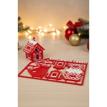 Printhane 3D Merry Christmas Mini Ev – Kendin Birleştir Yılbaşı Dekoratif Süsü