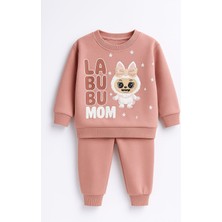 Küçük Trend Labubukız Çocuk Eşoman Alt Üst % 100 Pamuk