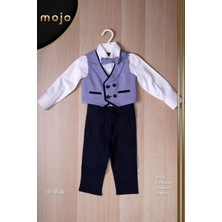 Mojo Bebek Mojo Erkek Bebek 6-18 Ay Spor Yelekli Takım 20445 Mavi