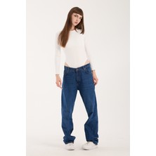 Bisiklet Yaka Altdan Çıt Çıtlı Body - Çıtçıtlı Body Uzun Kol