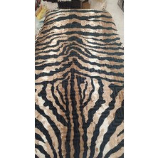Aksu Safari Çift Kişilik Ultra Yumuşak Embos Vizon Battaniye (200X240)-LEOPAR Kahve Siyah