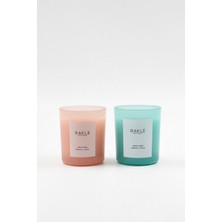 Rakle Basic Soft 2'li Mum Seti Yeşil - Pembe 120 gr