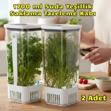 Technow Vip Ahmet VP-007 Suda Yeşillik Saklama Kabı 1.7 Litre 2 Adet