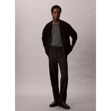 Calvin Klein Bisiklet Yaka Normal Siyah Erkek Kazak LV040EM324UB1_LS Ck Tech Knıt Fz Bo
