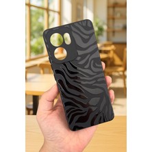 Vip Case Oppo Reno 13 F Uyumlu Zebra Desenli Silikon Darbe Emici Klasik Korumalı Rubber Kılıf